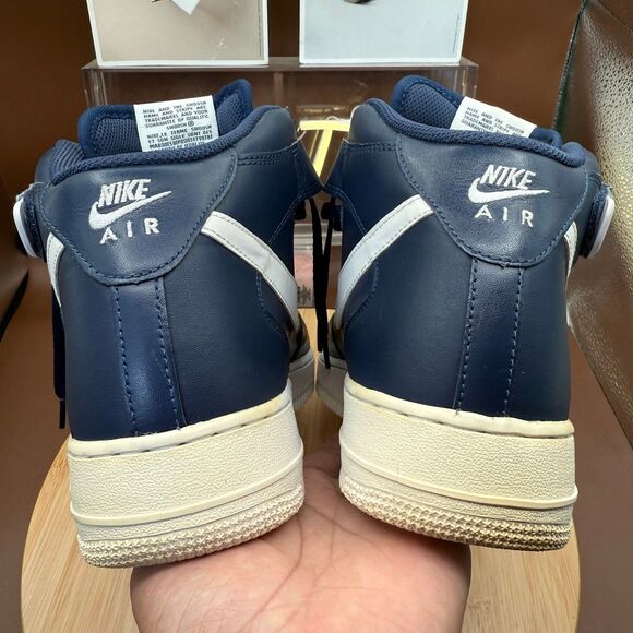 Nike Air Force 1 Mid '07 Midnight Navy Blue 2016 Men's Size 11 - Picture 6 of 11